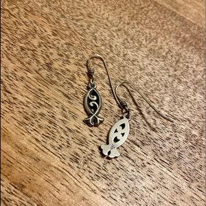 James Avery Ichthus Earrings (RETIRED)